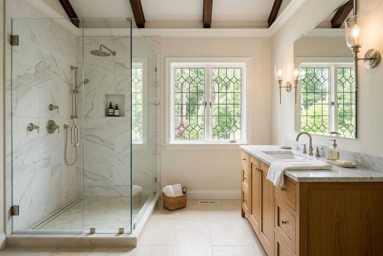 Ruiz Bathroom Remodeling Company, bathroom remodeling in Orting, completed project 1